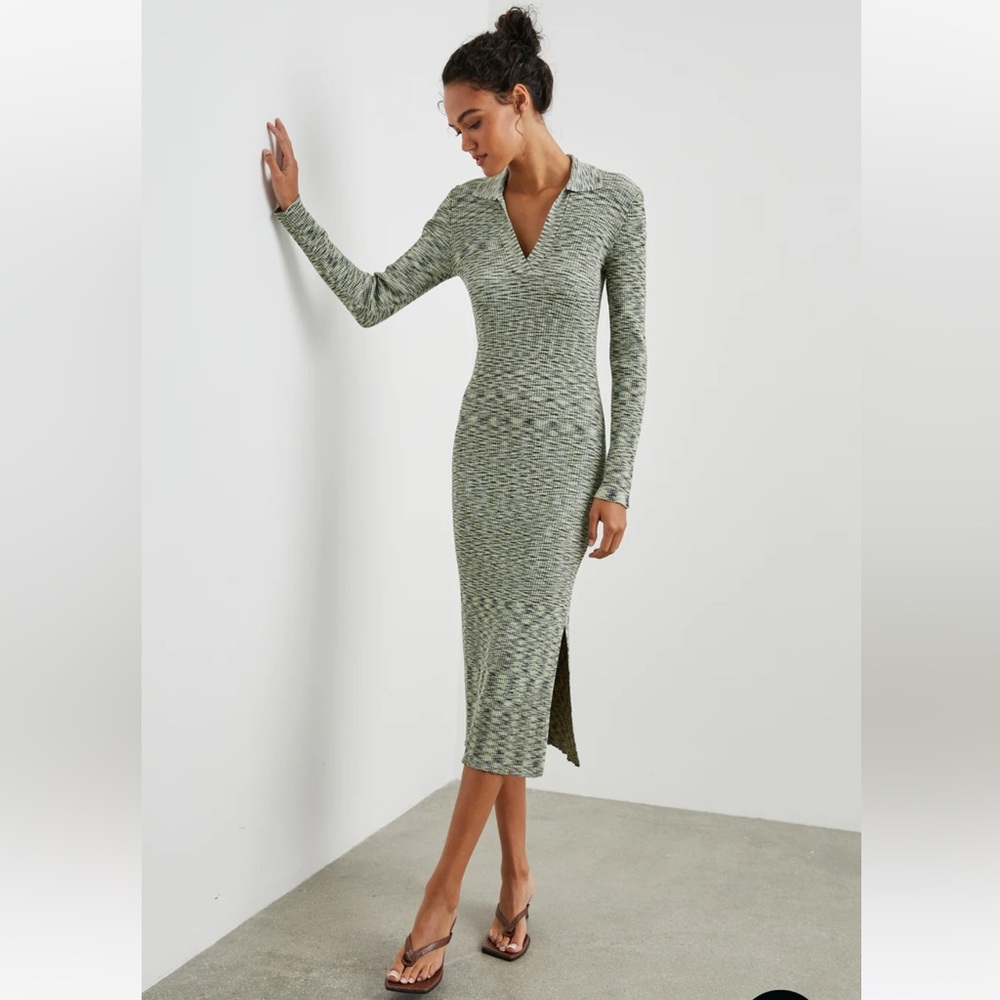 Rails Luciana Dress, Small, Mint Navy Space Dye